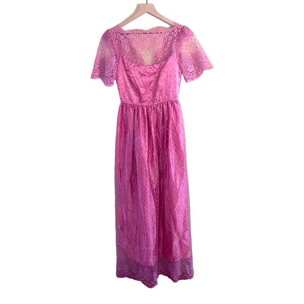 VNTG stunning handmade formal 1950s party dress